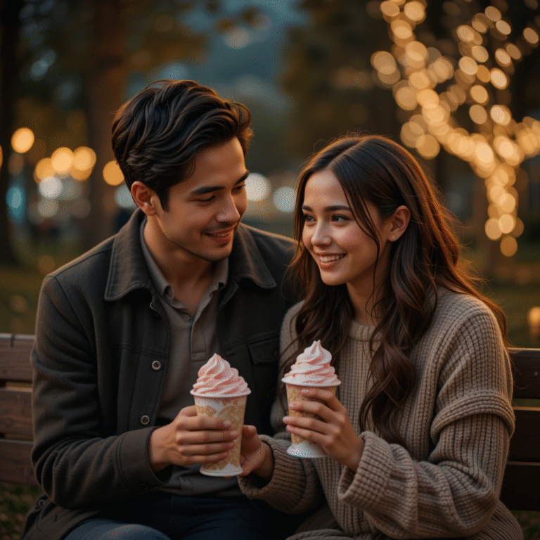 A sweet, emotionally thoughtful moment between a couple